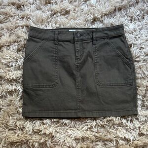 Abercrombie & Fitch Brown Mini Skirt